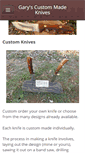 Mobile Screenshot of garyscustommadeknives.com
