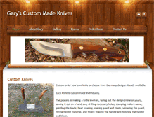 Tablet Screenshot of garyscustommadeknives.com